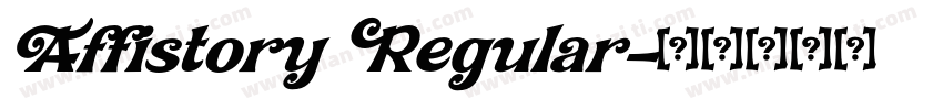 Affistory Regular字体转换
